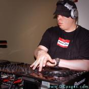 DJ Frankie Fingers, getting the party pumping
