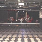 Before the show starts, the stage is set.
