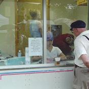 One of the ticket booths for the rides