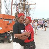 Pirate wannabes, don't they make the perfect couple?