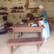 Preparing the kitchen table