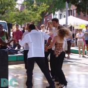 Dancing at the Adam's Morgan day festival 