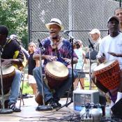 These drummers set the tone for the dancers.