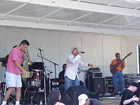 This Latin American band started off the musical festivities.