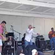 This Latin American band started off the musical festivities.