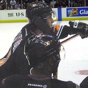 Matt Pettinger jumps on the ice for his shift.