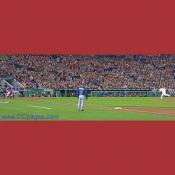 History in the making! Starting pitcher Odalis Perez throws the first pitch ever inside Nationals Park.