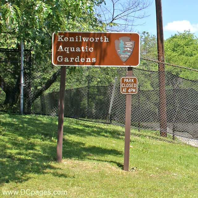 Kenilworth Aquatic Gardens Park Entrance