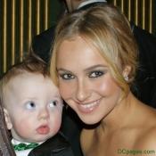 Luke Jr. gawking at Hayden Leslie Panettiere