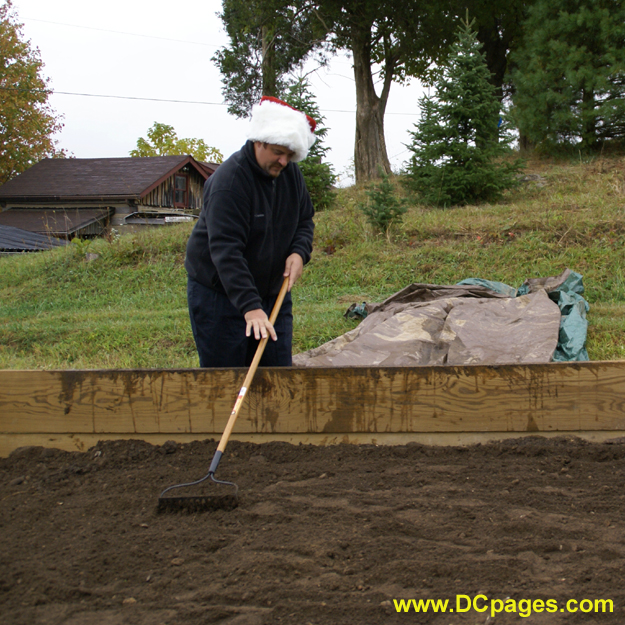 Even though Luke Claus is expanding for the winter healthy exercise is important. There is work to be done before planting Christmas Tree seeds.