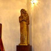 A statue inside the stairwell at the Croatian Embassy
