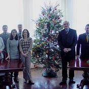 Another photograph around the beautiful Christmas tree