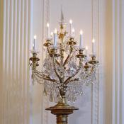 Light fixtures were in front of the entrance ways to each of the State Rooms.