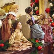 The characters from Little Women were displayed on the Northwest Mantel in the East Room.