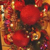 There were 245 wreaths throughout the White House.