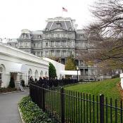 The Old Executive Office Building is located right next to the White House. 