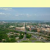 Observation Deck View of Old Town Alexandria: George Washington Masonic Memorial