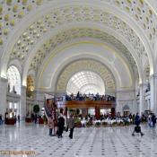 Union Station's gold-gilded main foyer, Washington, DC