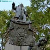Pike stands above a god
