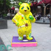 At the corner of 12th and G Street one can spot this bright fellow titled "DC's Choo-Choo" by Claude Andaloro.