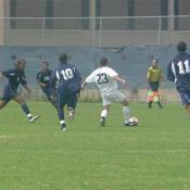 Freshman Daniel Grasso proves that he can handle himself against four Howard players.