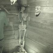  
Rumor has it that some of the skeletons would animate and drag guests to the Netherworld.
