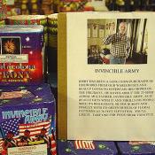 The gentleman in the picture is named Jerry, and he has been a long term purchaser of fireworks from the warehouses