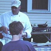 Chef Knight also works for Team Outerquest as a climbing instructor, and an event cordinator.