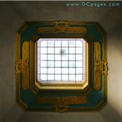 Upward view of the Skylight directly above the the Grand Temple alter. The skylight is supposed to represent the heavens.