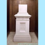 Cornerstone Hall of Freedom - The replica cornerstone used for the United States Capitol Bicentenial Celebration on October 23, 1993.