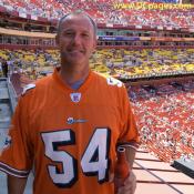 Washington Redskins Home Opener - Although most of the 90,000+ fans were rooting for the home team, there were a few Dolphin fans scattered around the stadium.