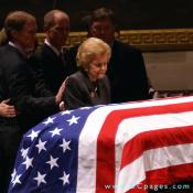 Mike Ford, Steven Ford, Jack Ford, Betty Ford in the United States Capitol Rotunda.
