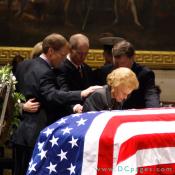 Mike Ford, Steven Ford, Betty Ford in the United States Capitol Rotunda.