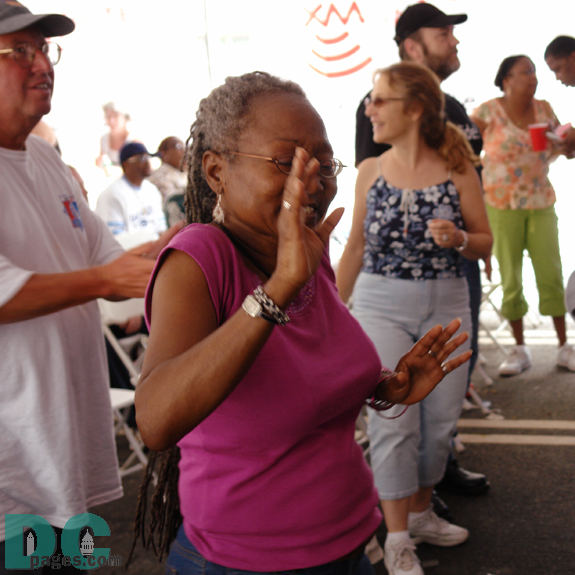 Dancing to blues music
