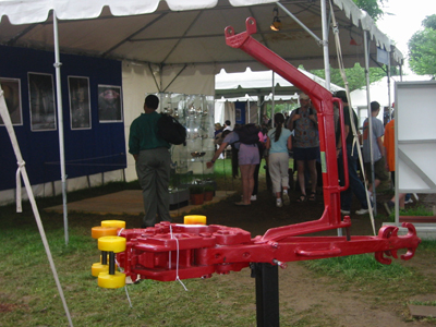 Construction equipment used to drill oil