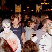 Floor space got crowded at J. Pauls early, ask the crash test dummy