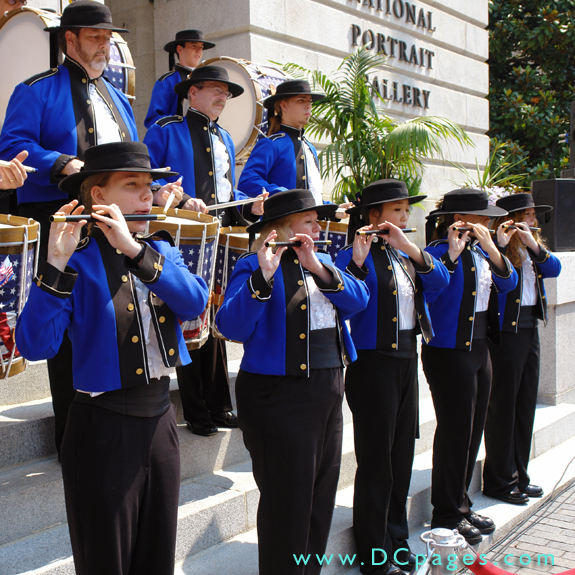 Grand Opening Ceremony - F Street Entrance - patriotic flute players