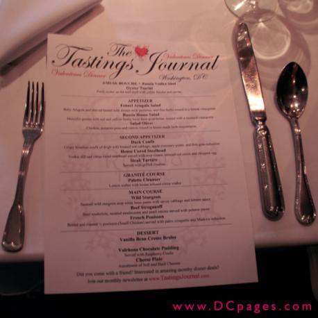 Russia House Valentines Dinner