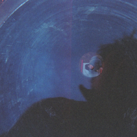 My friend Luke goes down a dark tunnel. 