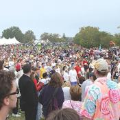 Overcrowding at the 2003 marathon was a common complaint.