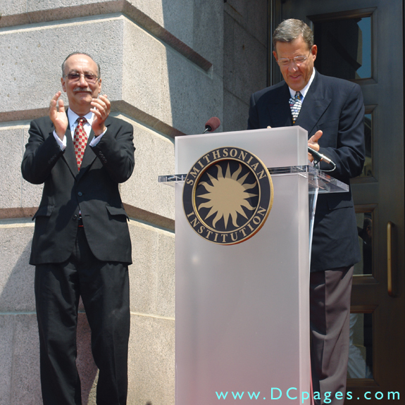 Grand Opening Ceremony - F Street Entrance - Smithsonian Director - Opening remarks.