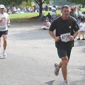 Many runners had to pace themselves for the 26.2 miles that lay ahead of them.