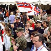 The British Royal Navy participated in the Marathon. 