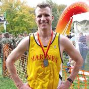 Congrats on being the first Marine to cross the finish line.