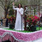 2003 Cherry Blossom Festival: Enjoying the crowd. 