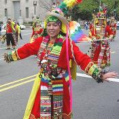 2003 Cherry Blossom Festival: Many of the participants wore elaborate costumes.  