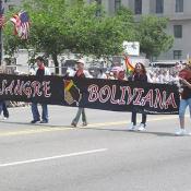 Representatives of Sangre Boliviana