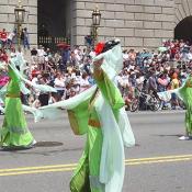 They did a intricate dance for the crowd