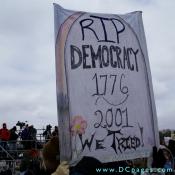 Sign - RIP DEMOCRACY 1776 - 2001 - WE TRIED!