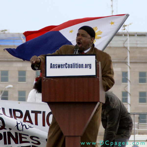 Mahdi Bray - Executive Director of the Muslim American Society "Don't tell us we are wrong. Don't tell us that we don't respect the troops. Don't tell us that we don't respect life. If loving freedom and justice are wrong, I don't want to be Right."